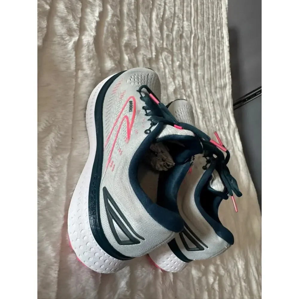 Brooks Glycerin 19 Womens Running Shoes Gray Pink Size 8B 1203431B110
